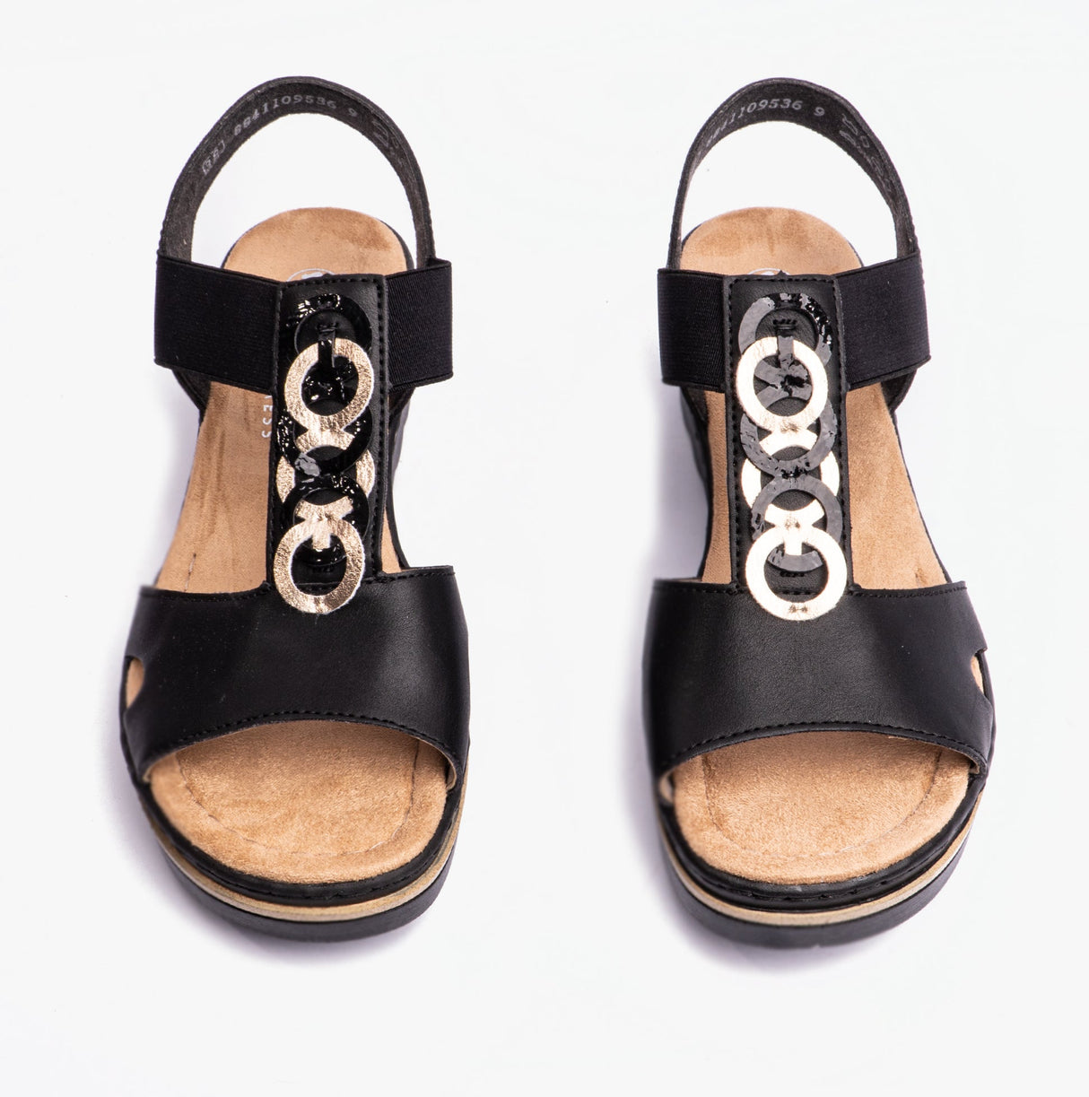 Rieker 67498-00 Womens Sandals Black