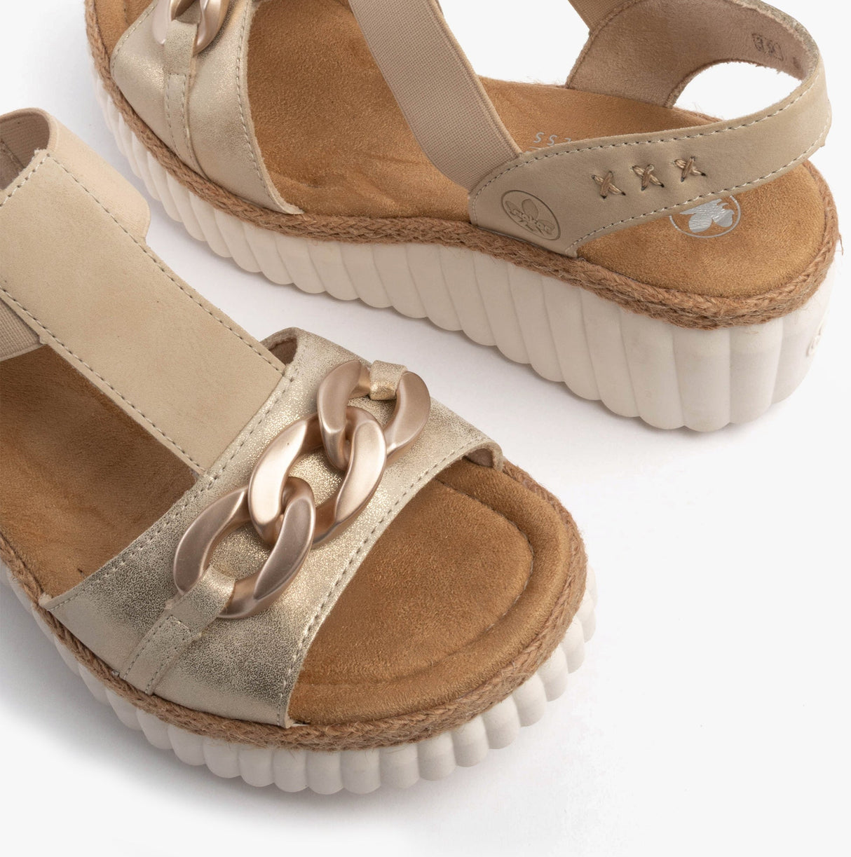 Rieker 69158-60 Womens Sandals Beige