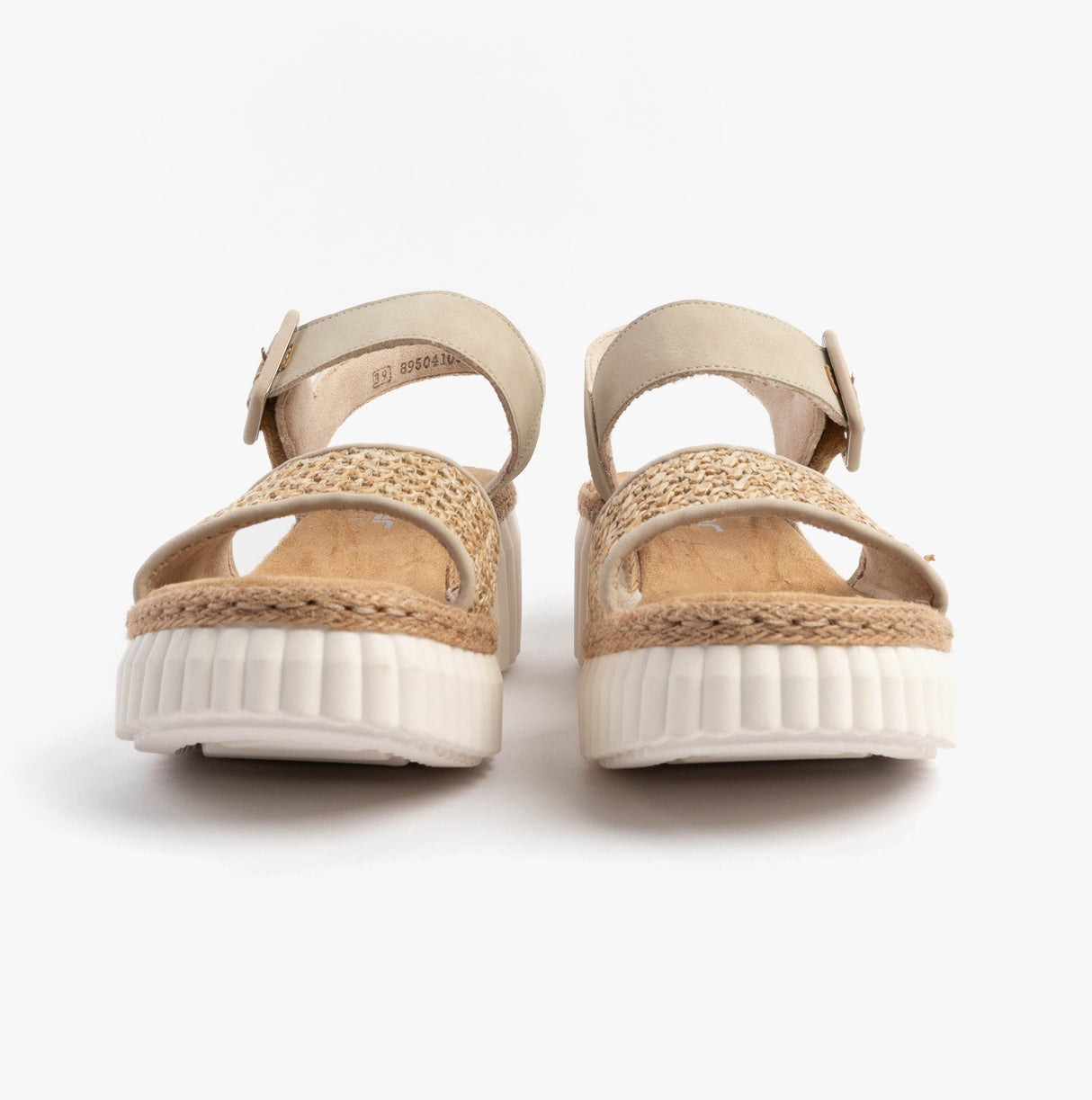 Rieker 69176-62 Womens Sandals Beige