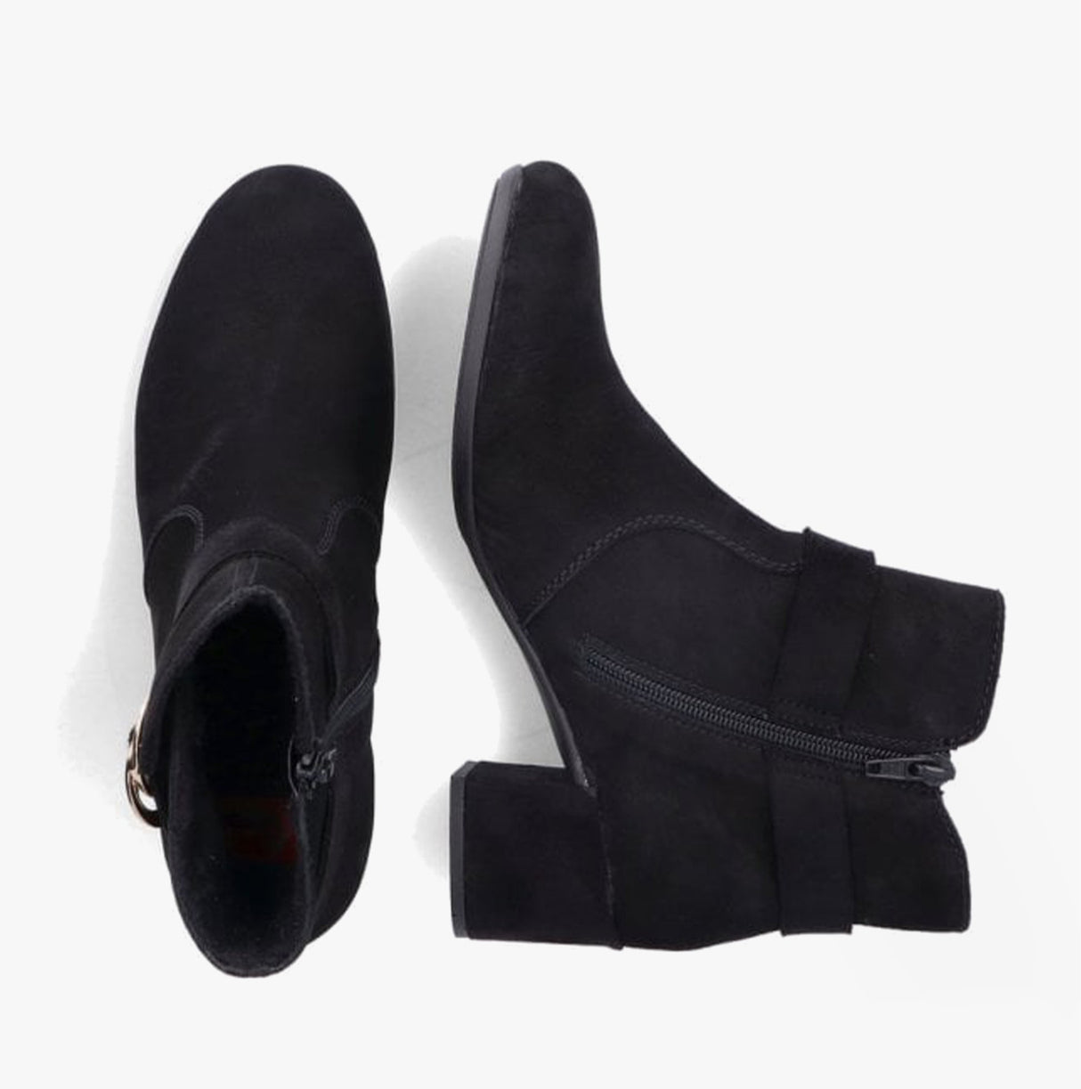 Rieker 70289-00 Womens Ankle Boots Black