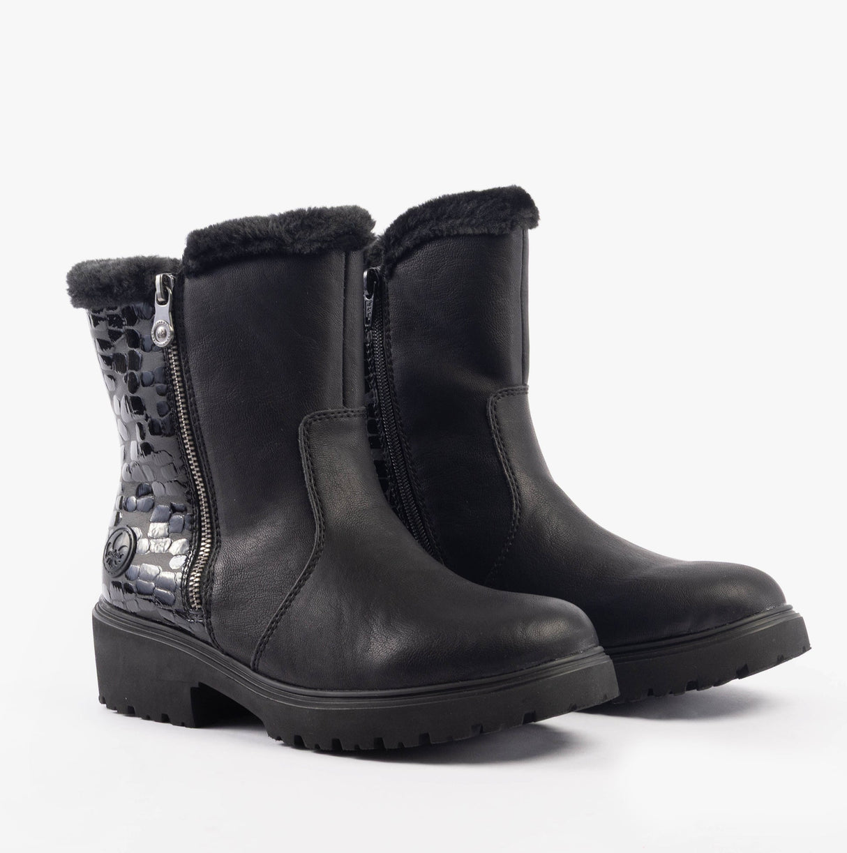 Rieker 76061-00 Womens Boots Black