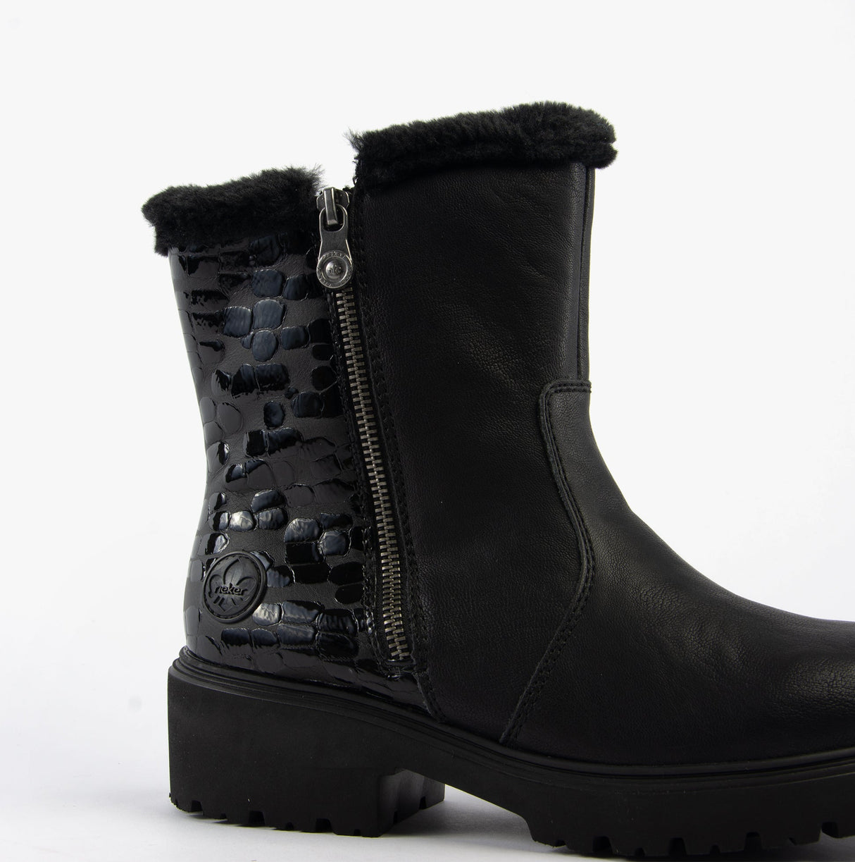 Rieker 76061-00 Womens Boots Black