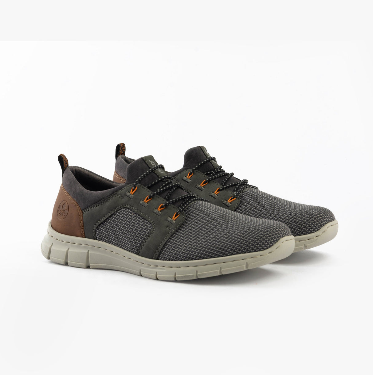 Rieker B7796-42 Mens Trainers Grey