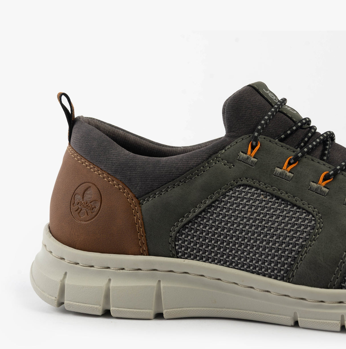 Rieker B7796-42 Mens Trainers Grey