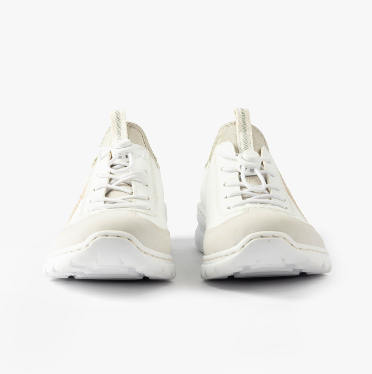 Rieker L32G9-80 Womens Shoes White Combination