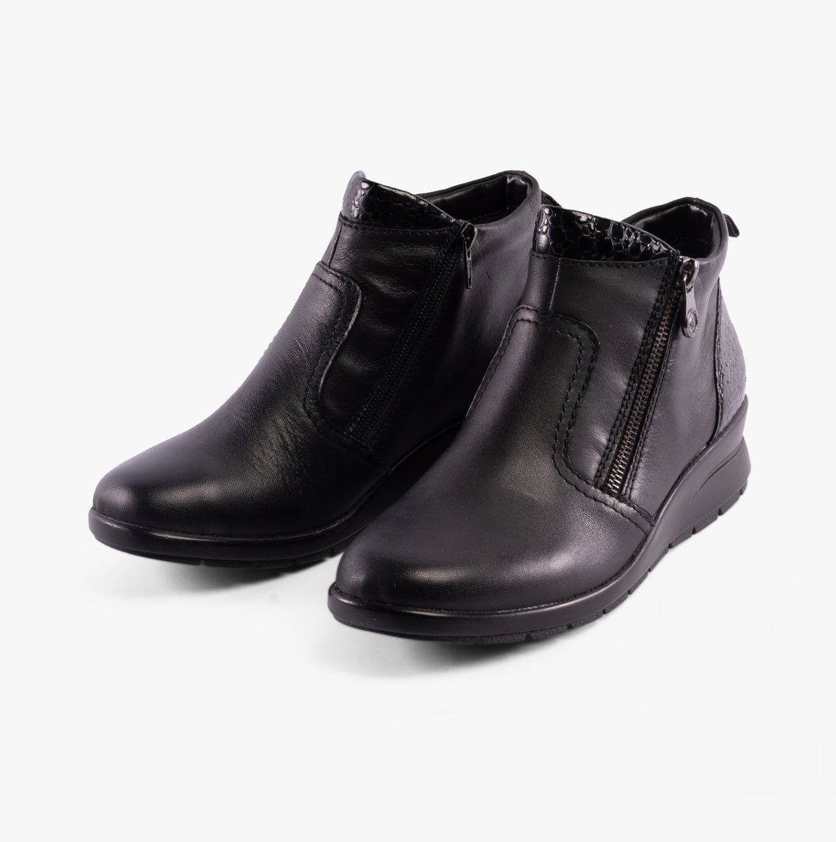 Rieker L4861-00 Womens Boots Black