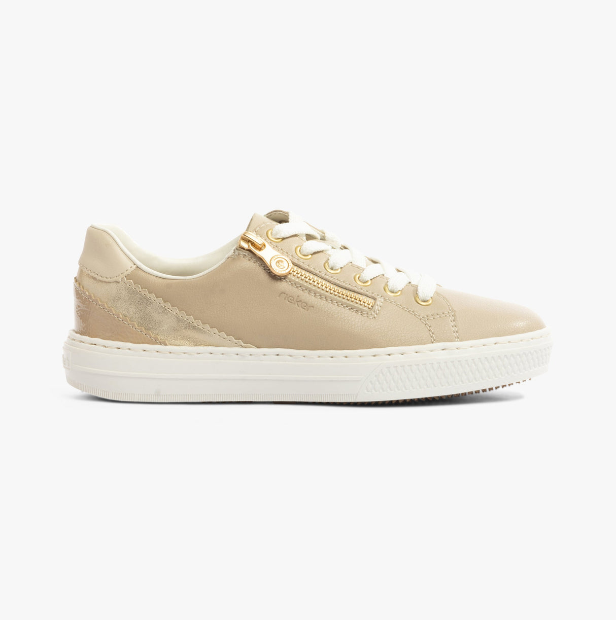 Rieker L5900-62 Womens Shoes Beige
