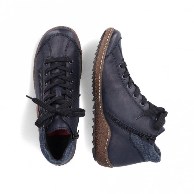 Rieker L7514-14 Womens Ankle Boots Blue