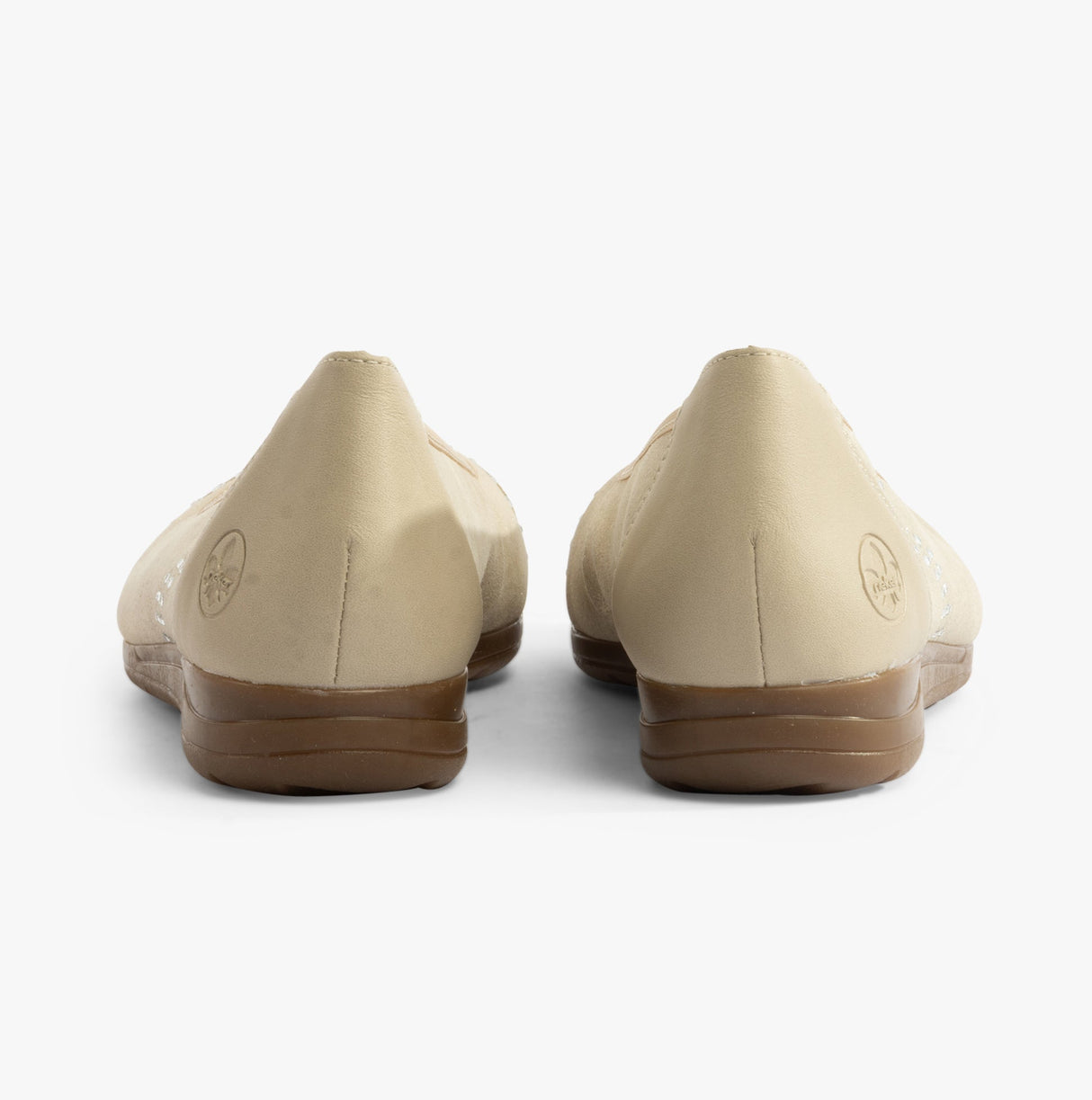 Rieker L9353-62 Womens Shoes Beige