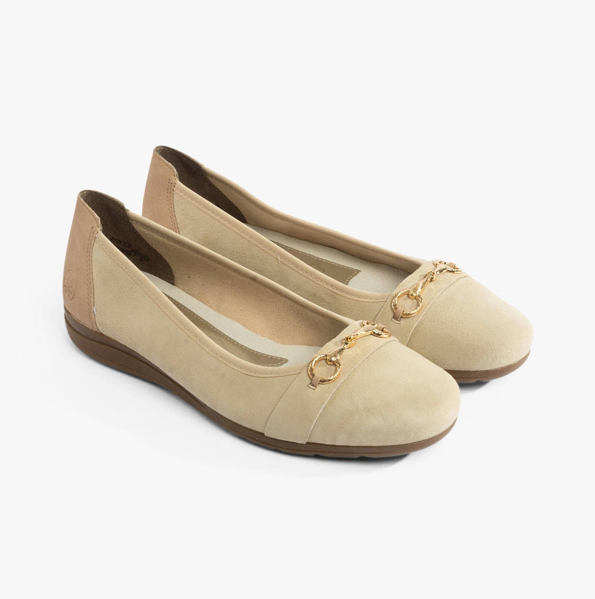 Rieker L9360-60 Womens Shoes Beige