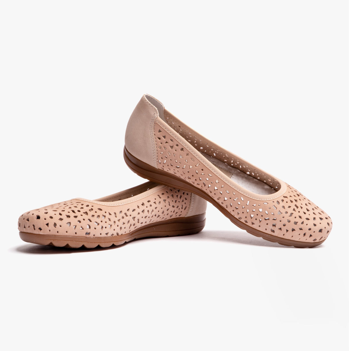 Rieker L9365-61 Womens Shoes Beige