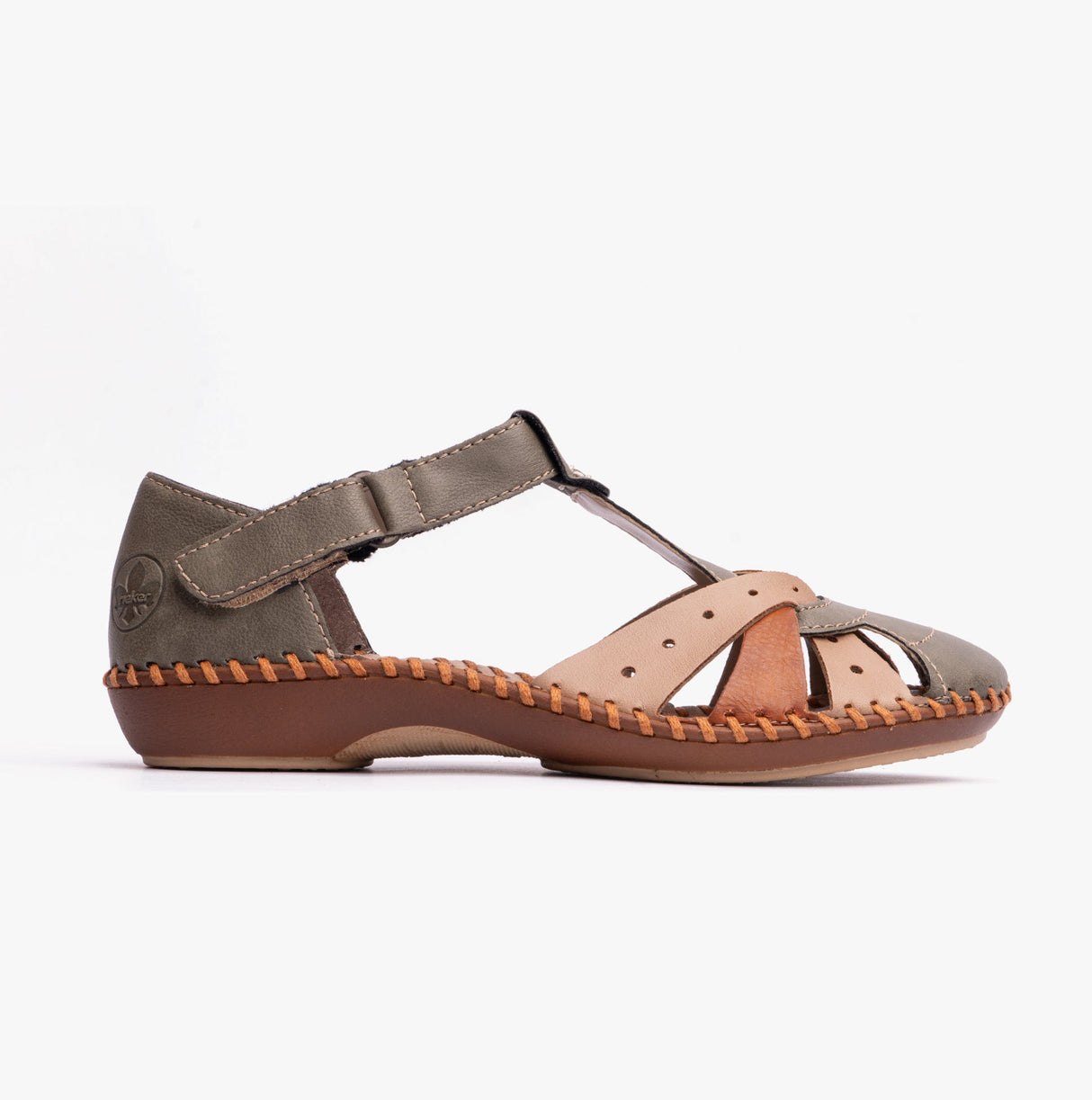 Rieker M1655-54 Womens Sandals Green