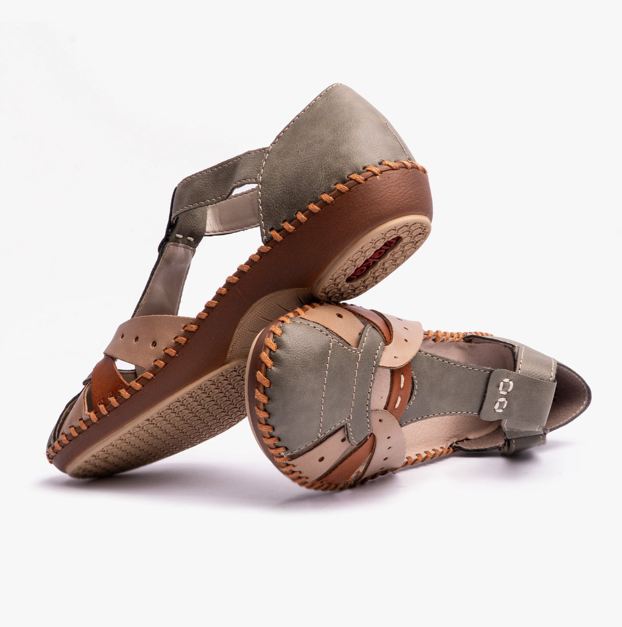 Rieker M1655-54 Womens Sandals Green