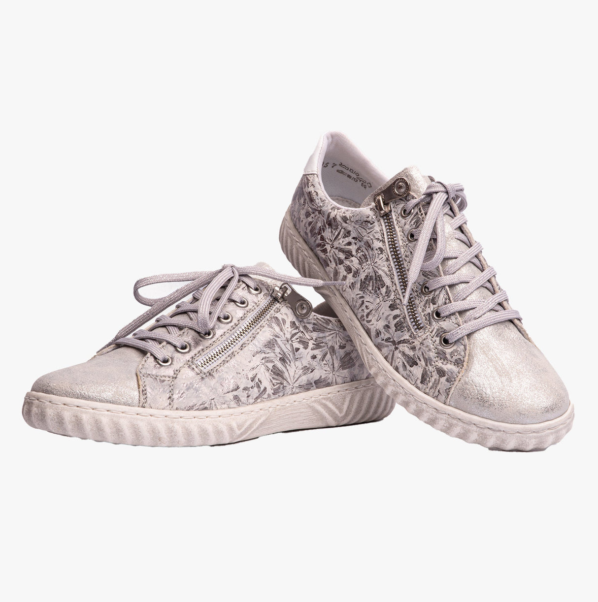 Rieker N0900-90 Womens Shoes Silver