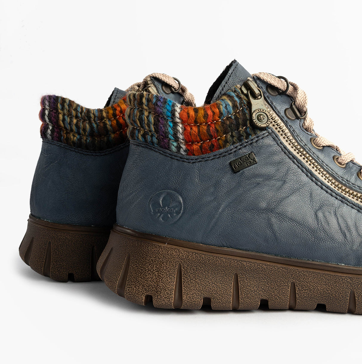 Rieker N1305-14 Womens Boots Blue