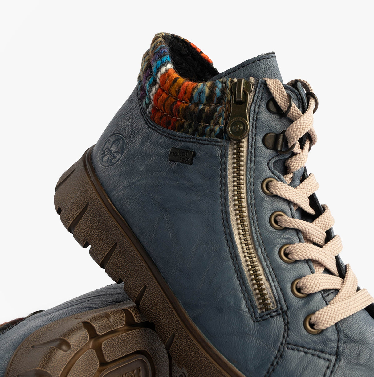 Rieker N1305-14 Womens Boots Blue