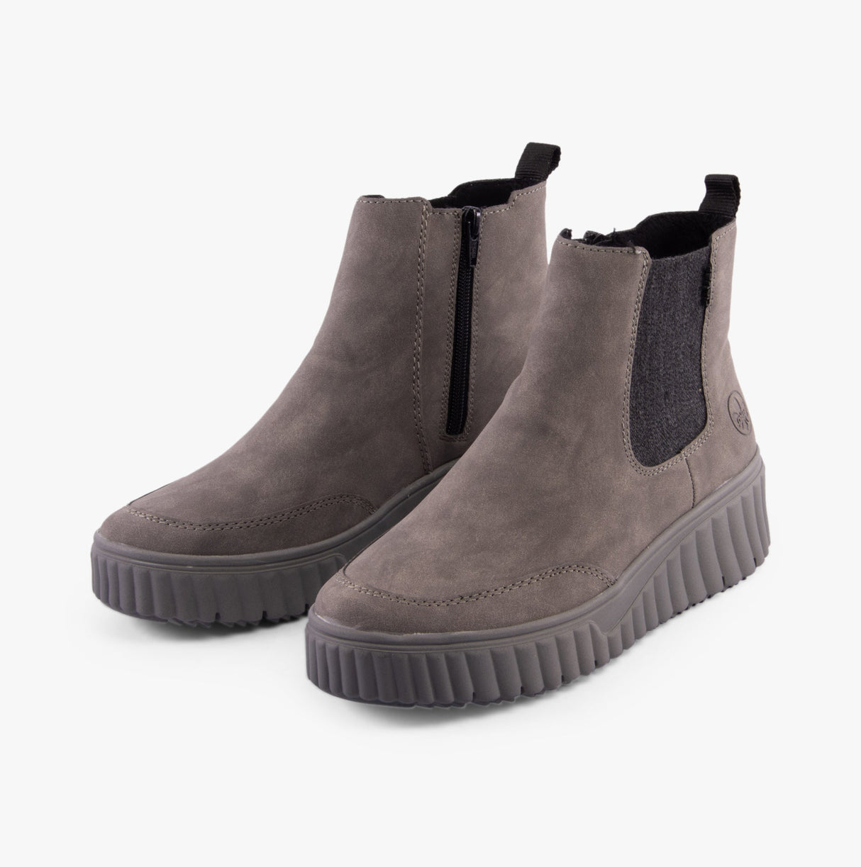 Rieker N2553-40 Womens Boots Grey