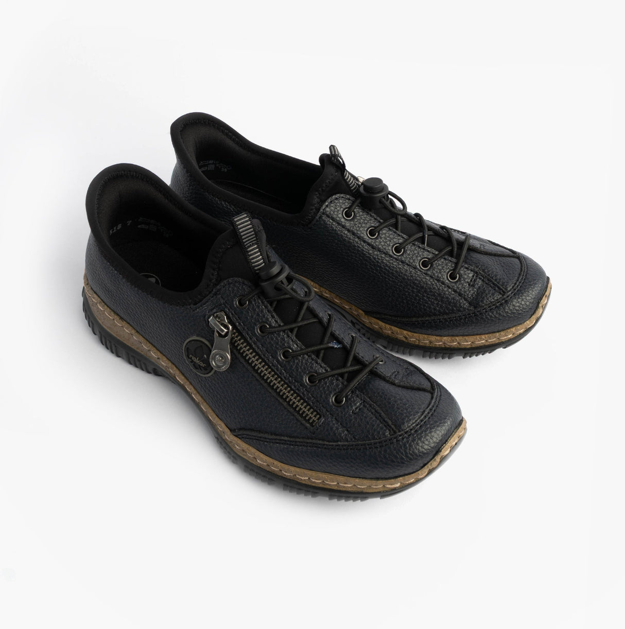 Rieker N3267-54 Nikita Womens Bungee Lace Shoes Blue