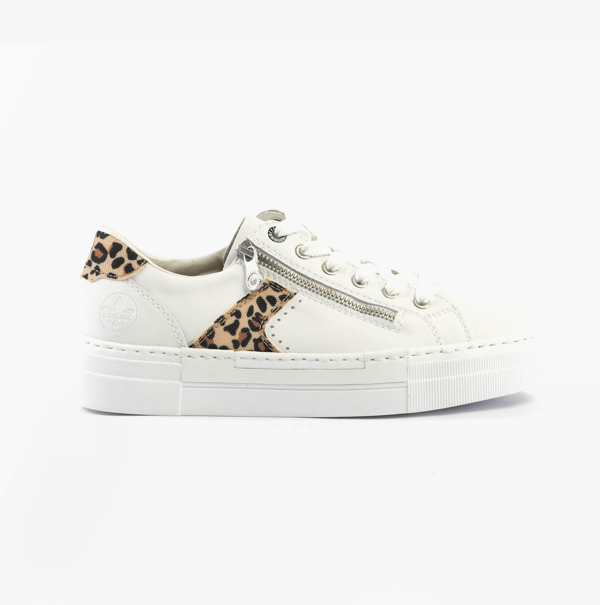 Rieker N4924-81 Womens Shoes White Combination