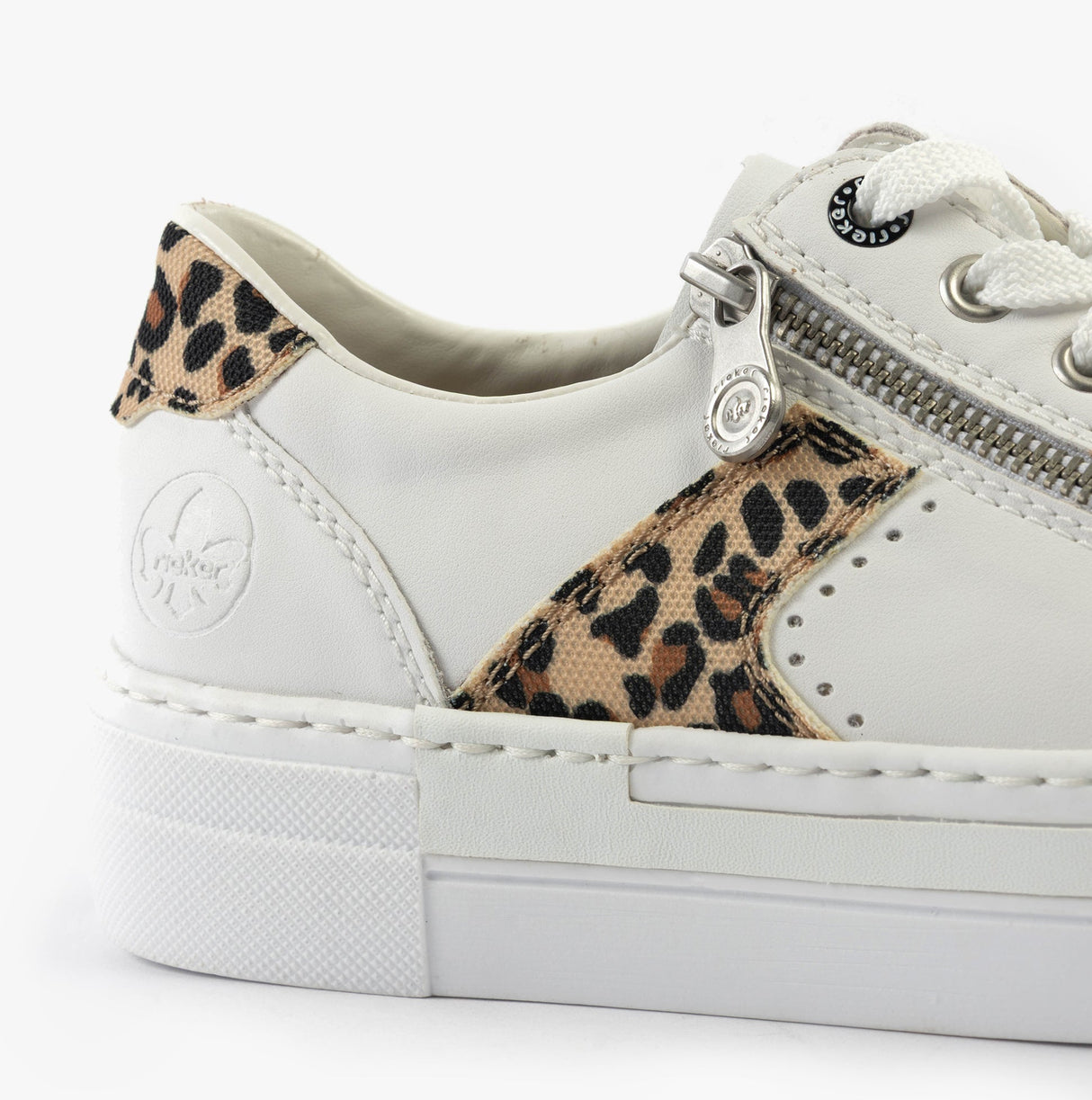 Rieker N4924-81 Womens Shoes White Combination