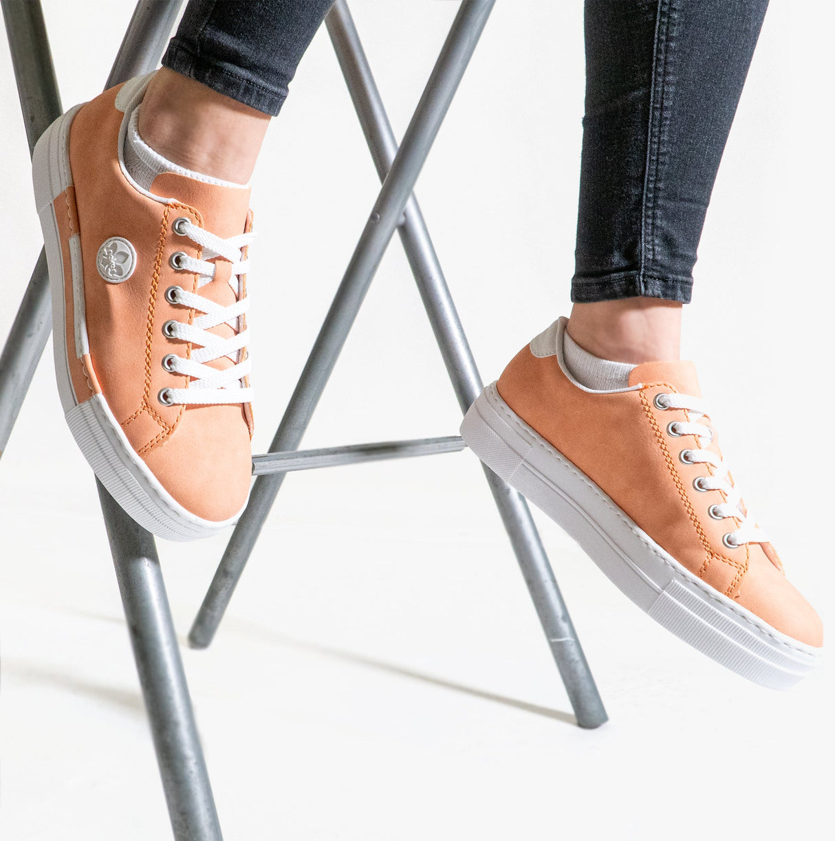 Rieker N49W1-38 Womens Shoes Orange