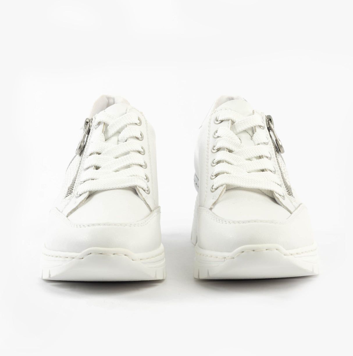 Rieker N8322-80 Womens Shoes White