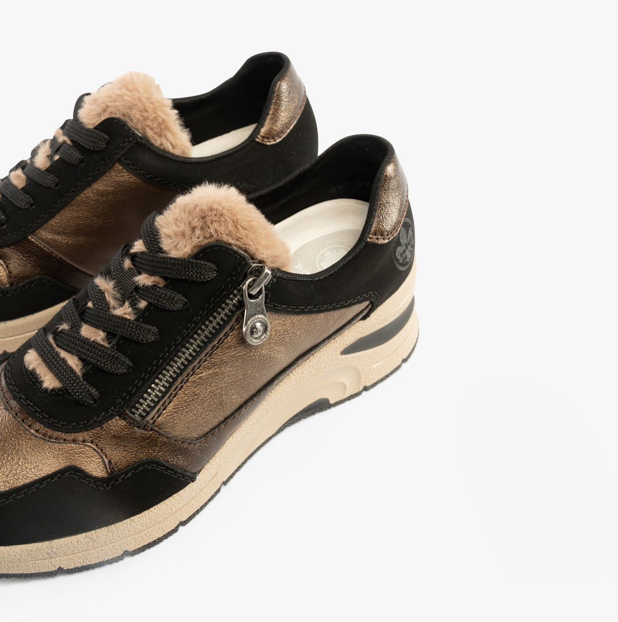 Rieker N9301-90 Womens Trainers Beige