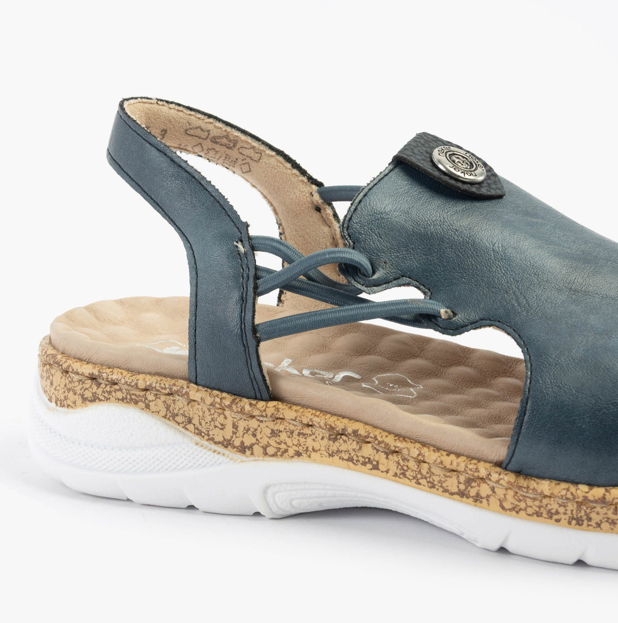 Rieker V2272-14 Womens Sandals Blue