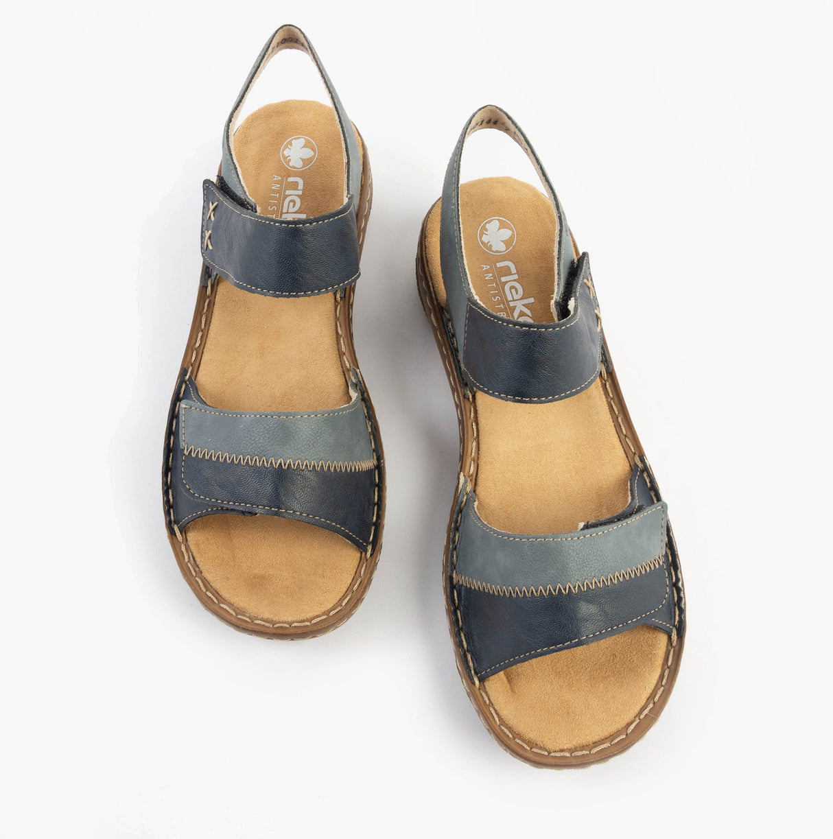 Rieker V2860-14 Womens Sandals Blue