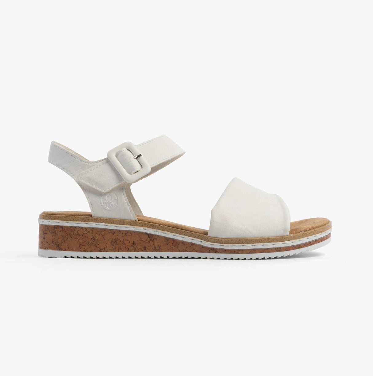 Rieker V3691-80 Womens Sandals White