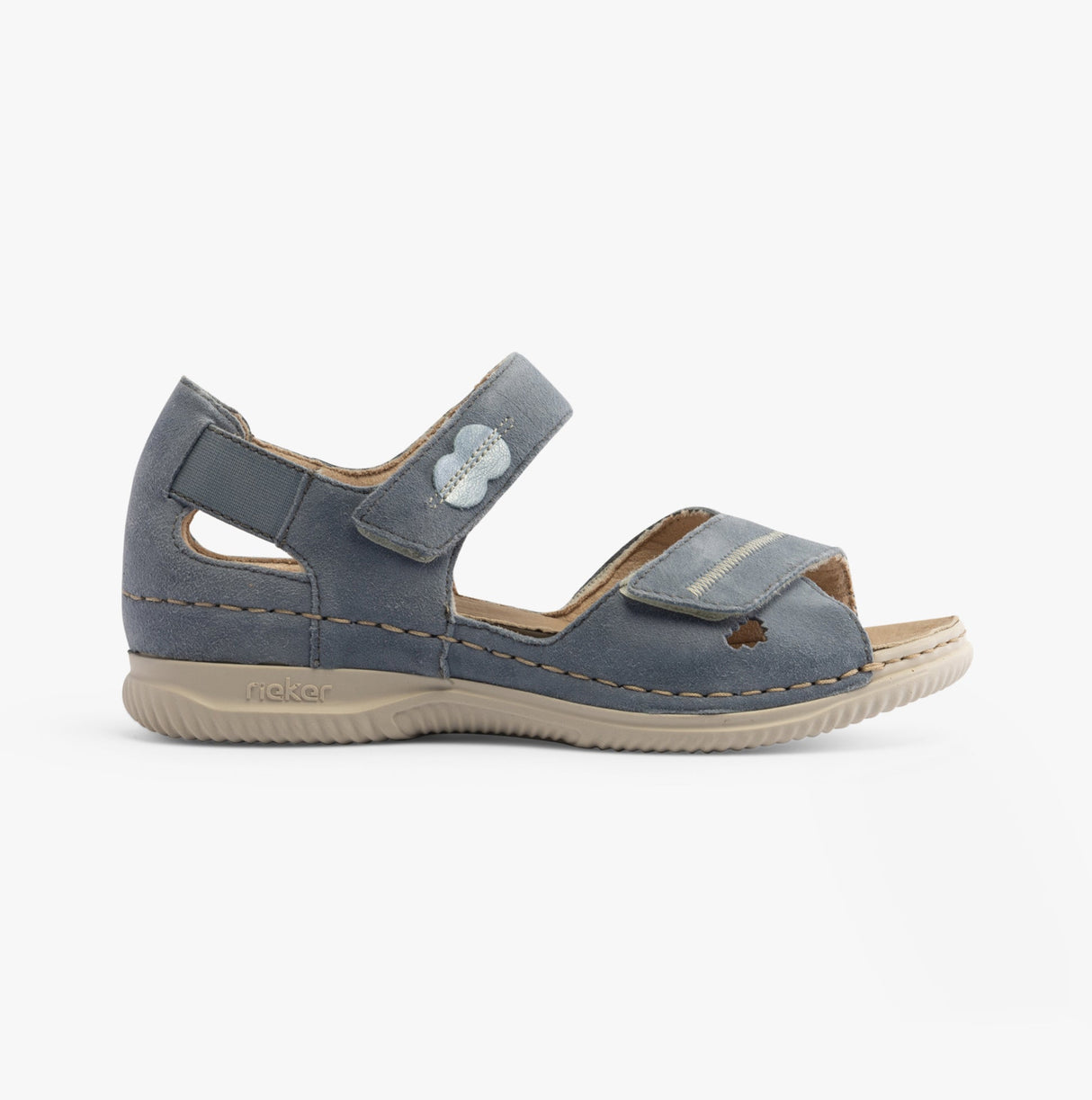 Rieker V7474-10 Womens Sandals Blue