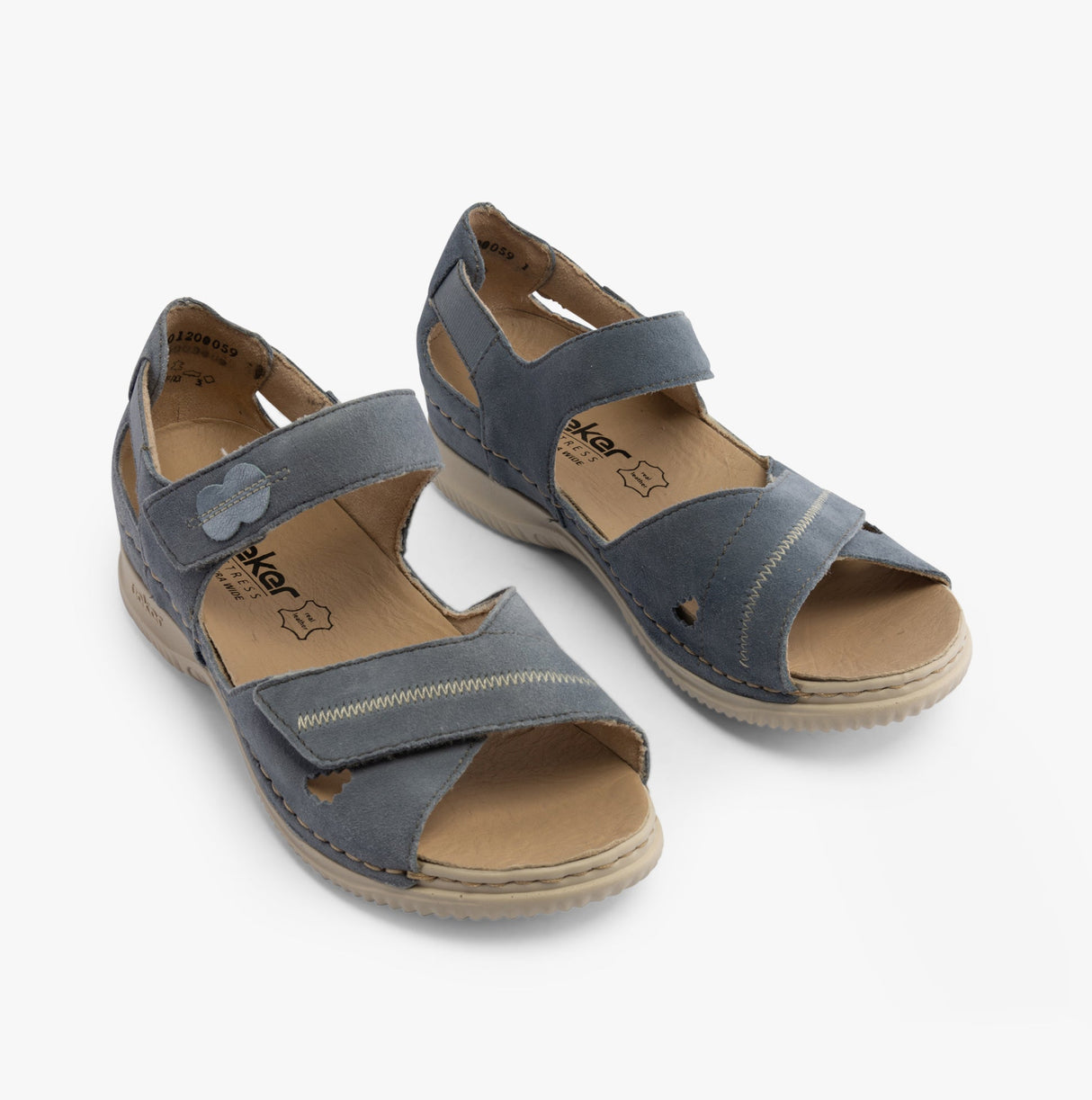 Rieker V7474-10 Womens Sandals Blue