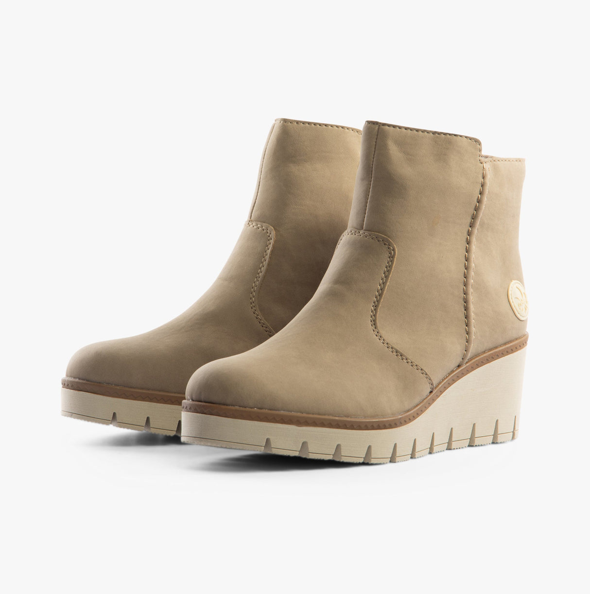 Rieker Y5065-64 Womens Boots Beige
