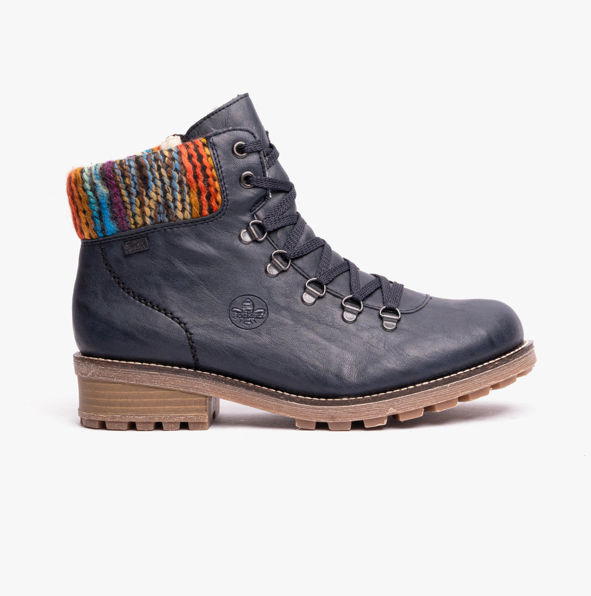 Rieker Z0445-14 Womens D-Ring Boots Blue