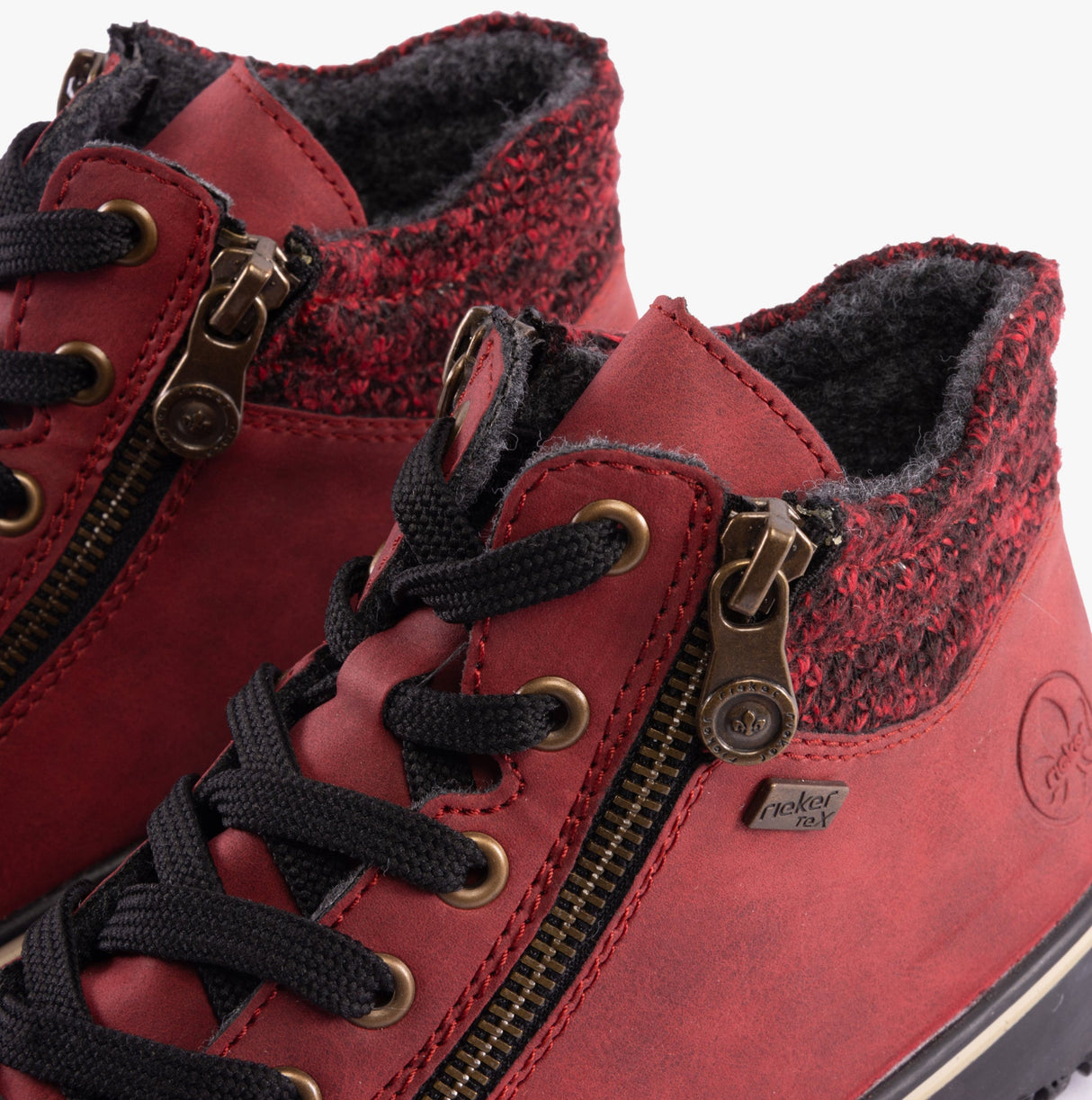 Rieker Z4263-35 Womens Boots Red