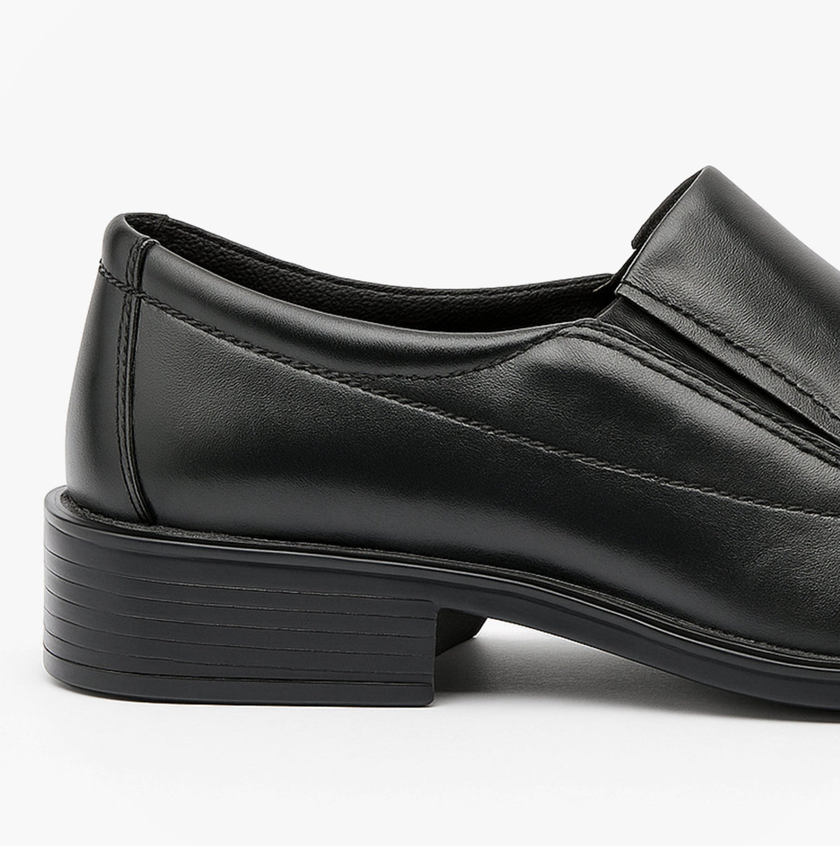 Roamers MURRAY Mens Leather Loafer Shoes Black