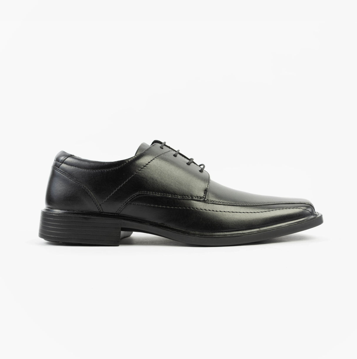 Roamers PERRY Mens Soft Leather Derby Shoes Black