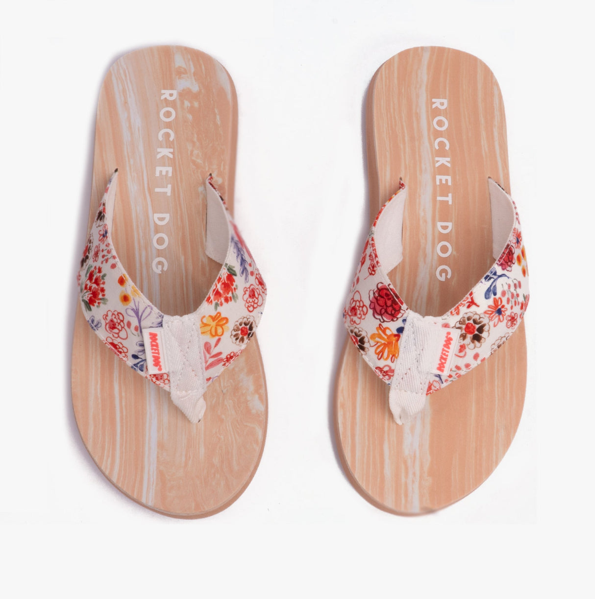 Rocket Dog ADIOS KITTS Womens Flip Flops White Multi