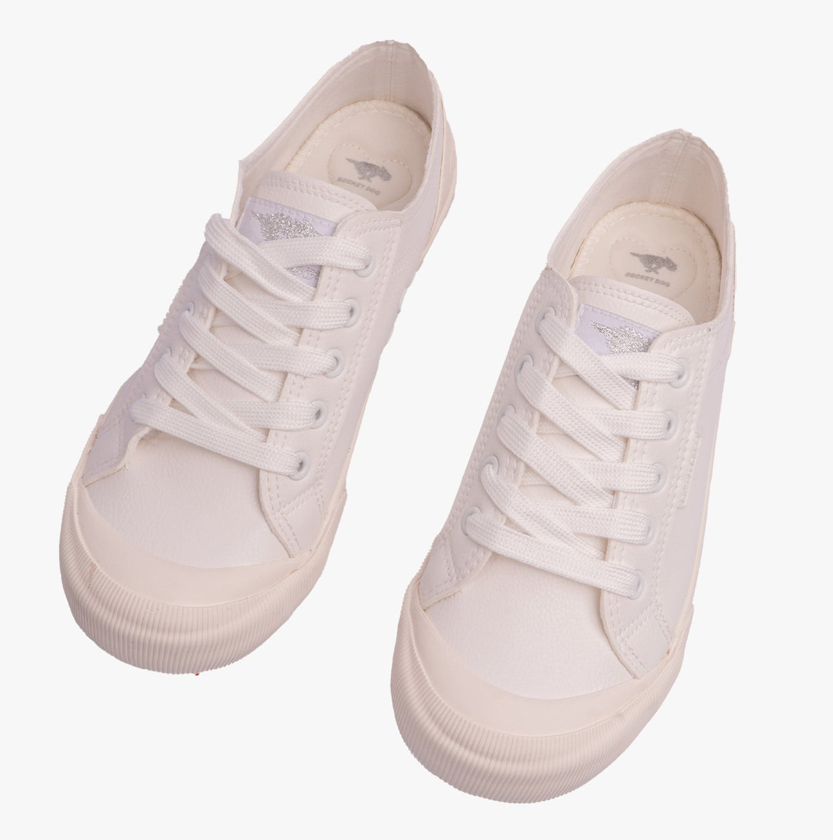 Rocket Dog JAZZIN SPORTY PU Womens Trainers White