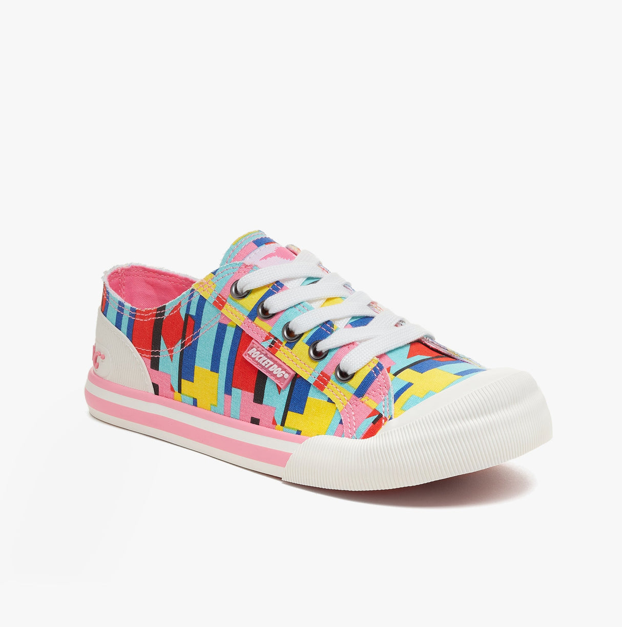 Rocket Dog JAZZIN Womens Trainers Pixel Pink Multi