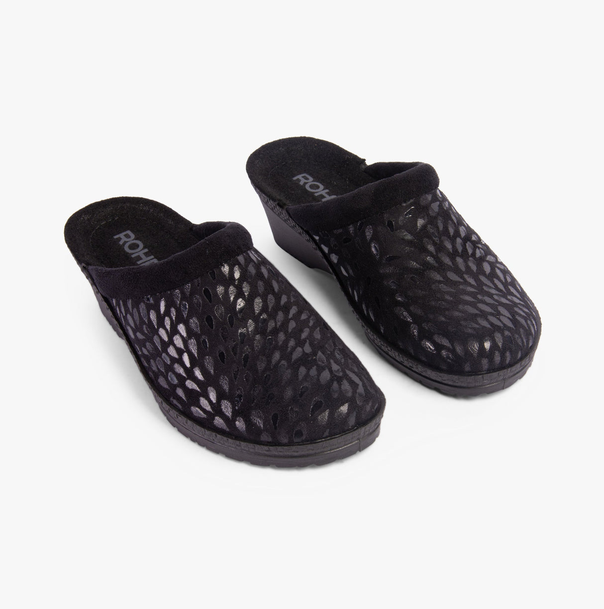 Rohde 2456-90 Womens Mules Black