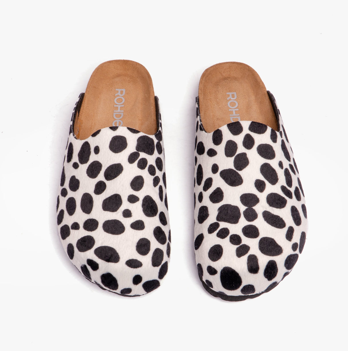 Rohde 6078-99 Womens Slippers Black White