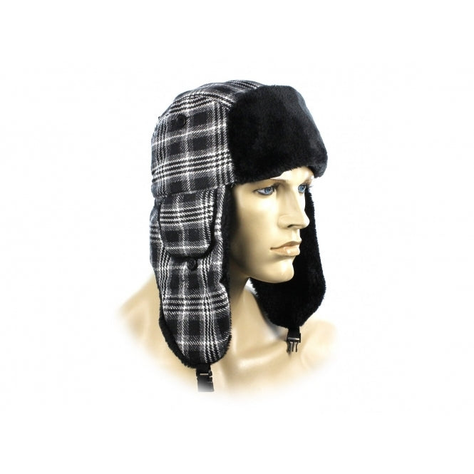 Royal Collection FASHION TRAPPER Womens Ushanka Hat Black