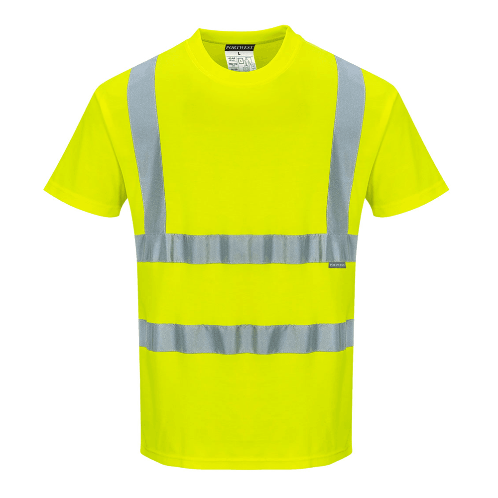Portwest S170 Hi-Vis Cotton Comfort Breathable T-Shirt