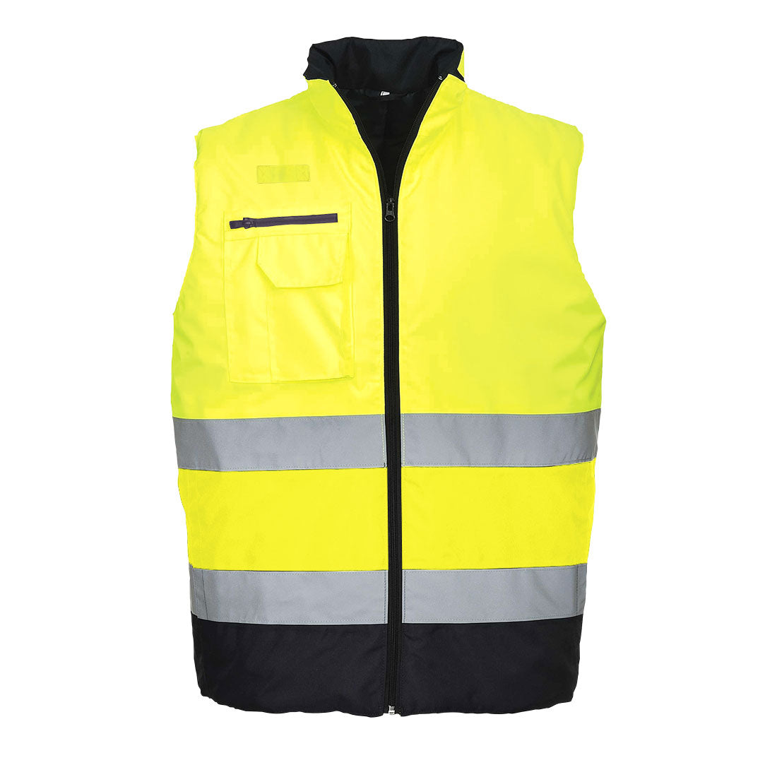 Portwest Hi-Vis Contrast Bodywarmer