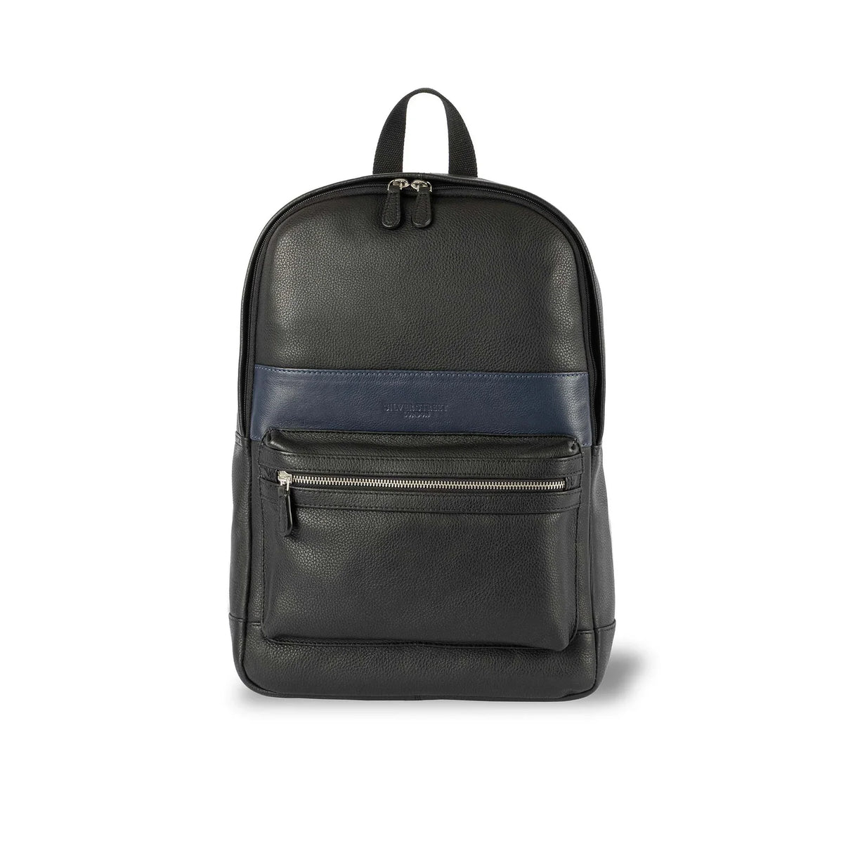 Silver Street London BOURNE Mens Leather Backpack Black