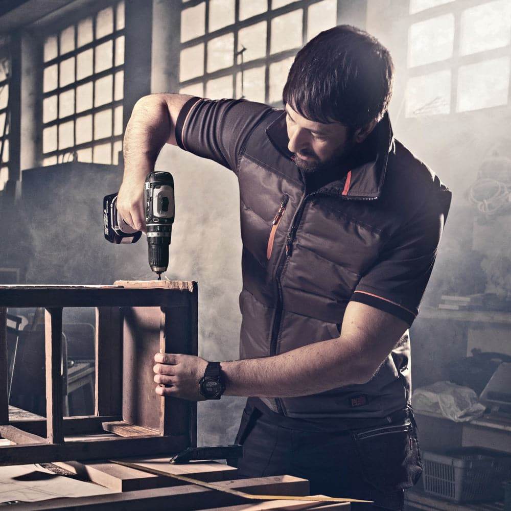 Scruffs Worker Padded Body Warmer Gilet Charcoal