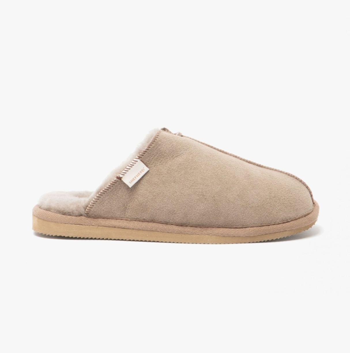 Shepherd HUGO Mens Sheepskin Mules Stone