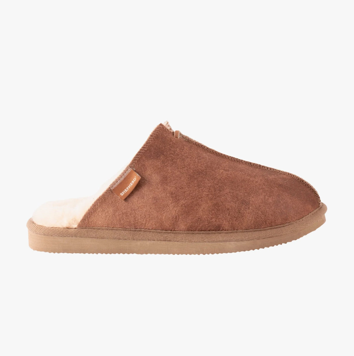 Shepherd HUGO Mens Sheepskin Mules Brown