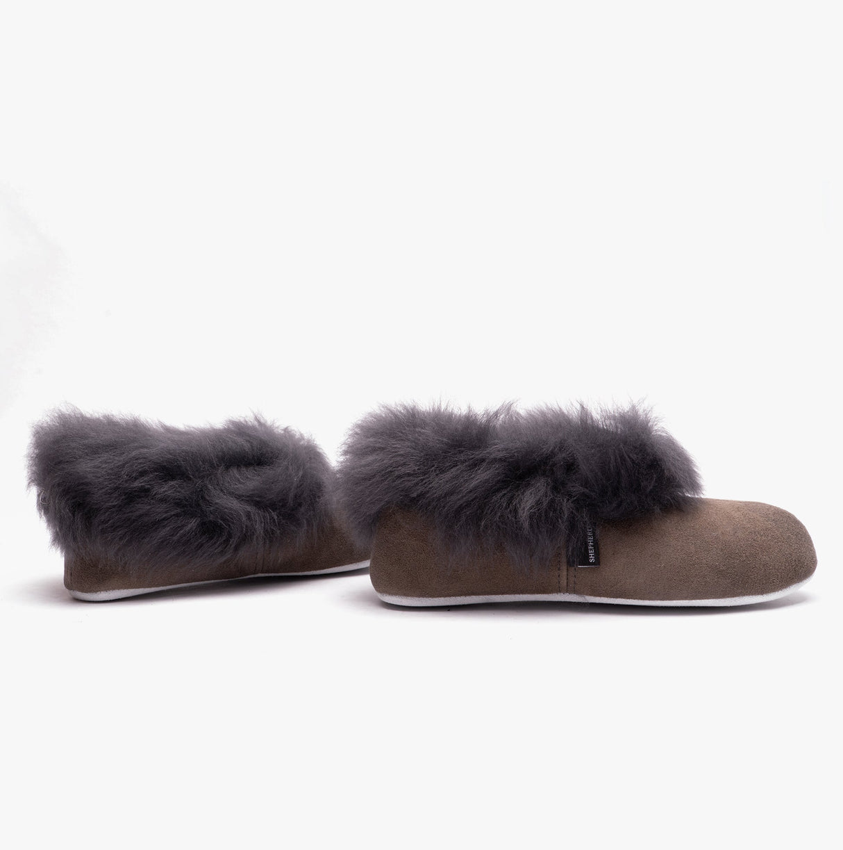 Shepherd ANNELIE Womens Sheepskin Full Slippers Asphalt